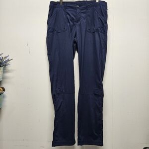 Columbia Aruba PFG Fishing Hiking Pants Womens Size 12 Navy Athleisure Outdoor